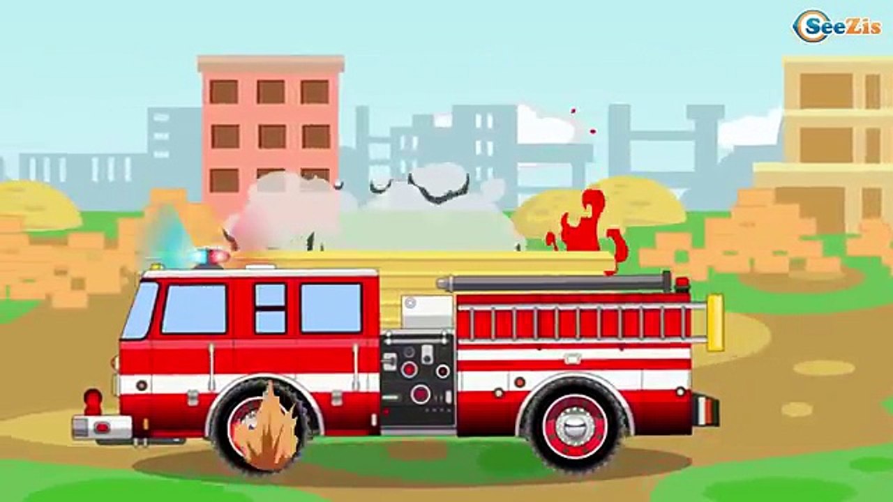 Gros véhicules pour petits enfants - Camion de pompiers