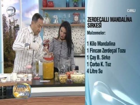 Vücut Direncini Yükselten Zerdeçallı Mandalina Sirkesi Yapımı