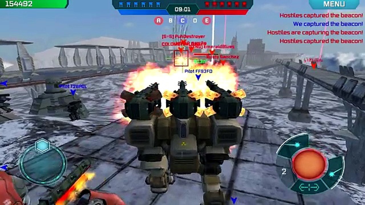 Walking War Robots Fury Triple Trebuchet Gameplay (MAXED)