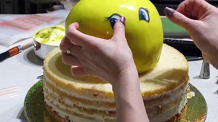 торт Колобок на пеньке.