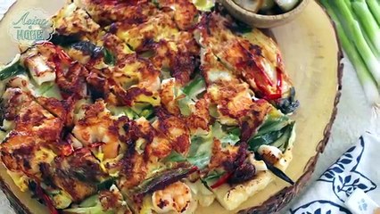 Haemul Pajeon, Korean Seafood & Green Onion Pancake