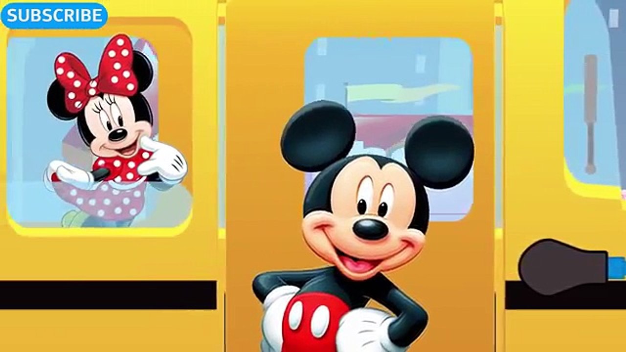 WHEELS ON THE BUS SONG Disney Mickey Mouse Minnie Goofy Donald Duck