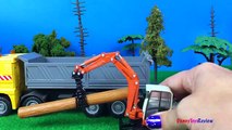 KAIDIWEI MIGHTY MACHINES CONSTRUCTION COMPACT EXCAVATOR WITH GRAPPLE ON THE JOB SITE - UNBOXING