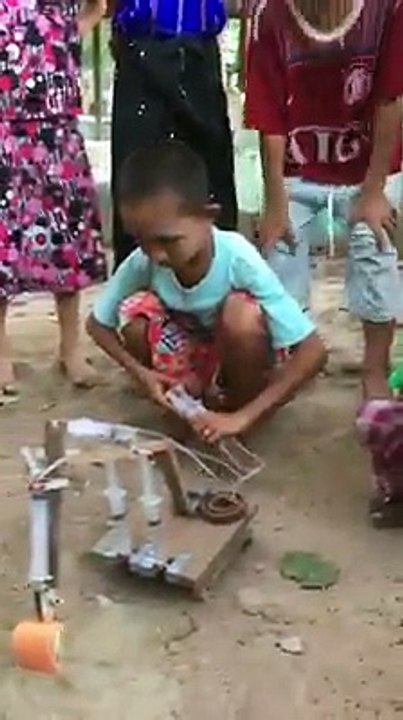Funny intelligent kid