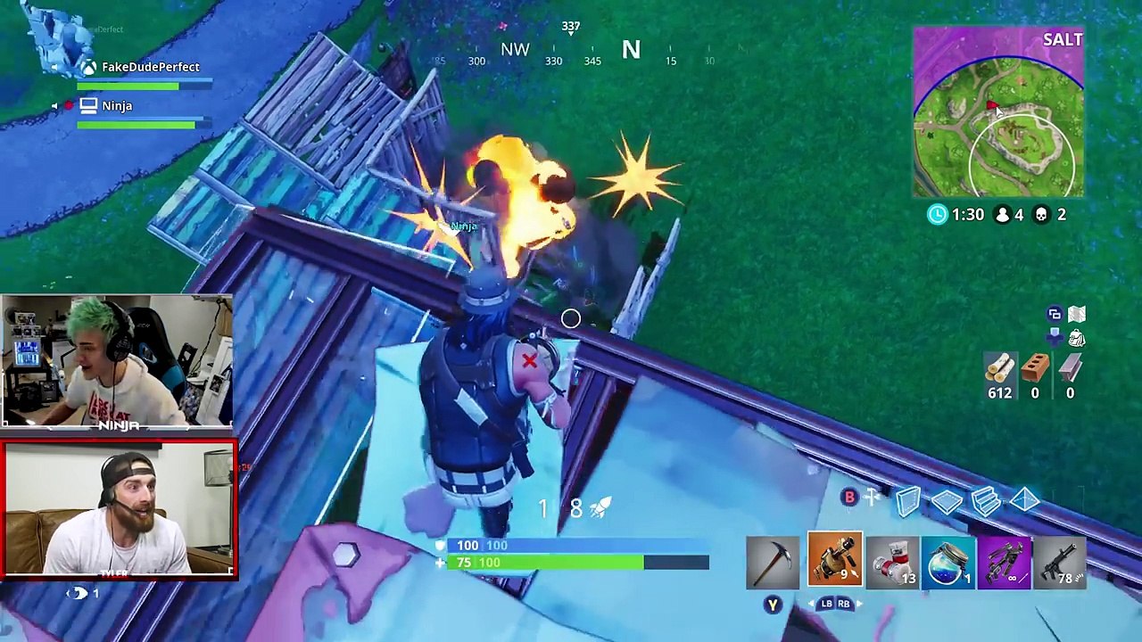 Fortnite with Ninja | Dude Perfect