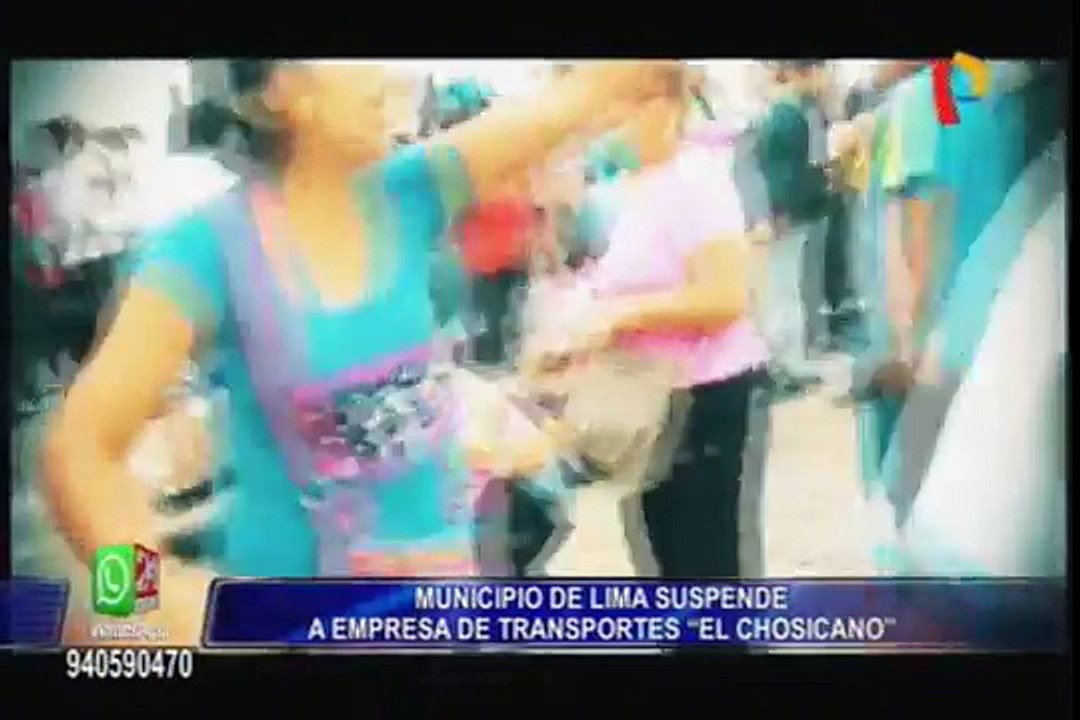 MML suspende flota de transporte 'Chosicano' po...