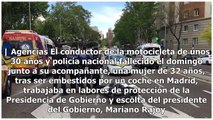 El motorista fallecido en Madrid el domingo era escolta de Rajoy