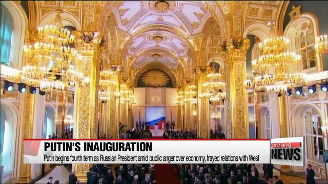 Putin begins fourth term as Russian President with vow to boost country's economy