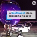 Truck crashes into Southwest Airlines plane