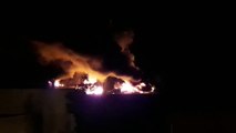 Dour: incendie dans une société de transport