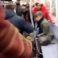 Pit bull Attacks Woman On NYC Subway