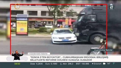 Metrelerce sürükledi