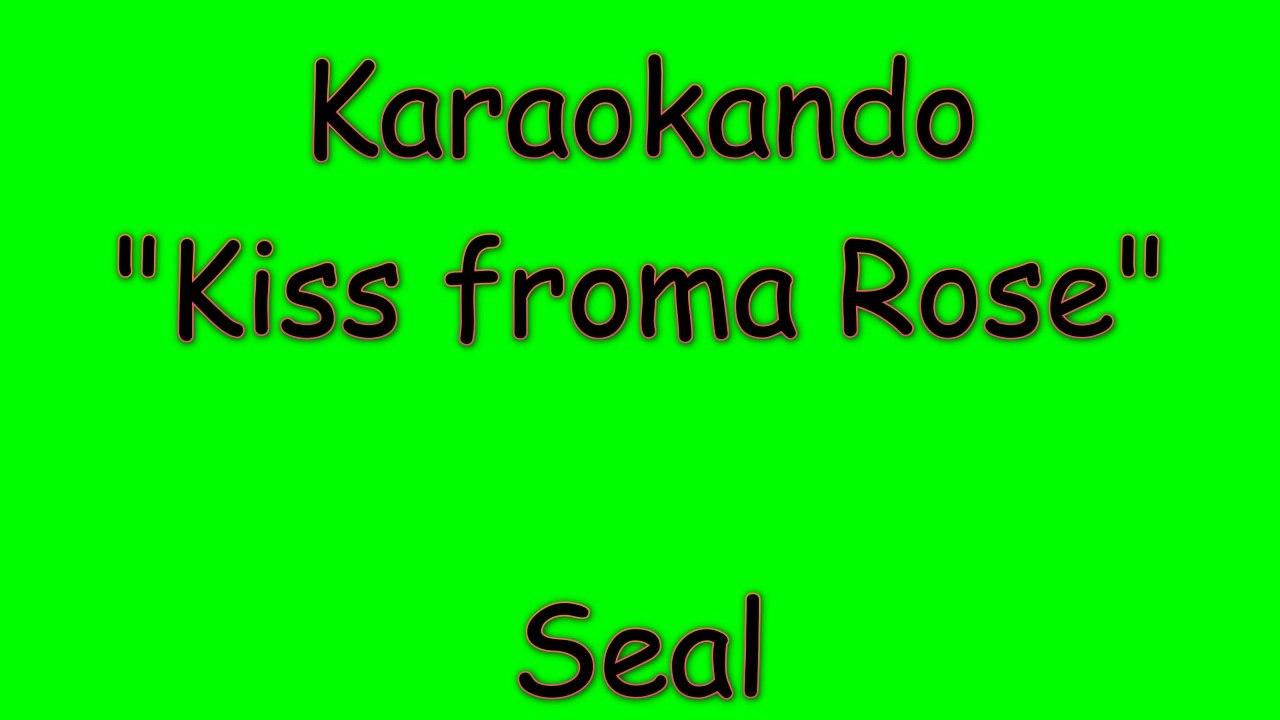 Karaoke Internazionale - Kiss from a Rose - Seal ( Lyrics )