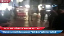 İstiklal Caddesi’nde dilenci kadınlar, “hasılatı” göbek atarak kutladı