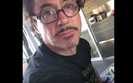 Robert Downey jr getting a Avengers tattoo after Infinity War