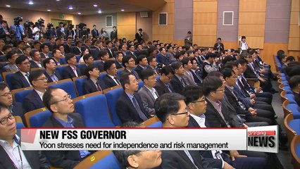 New Financial Supervisory Service Chief Yoon Suk-heun takes office