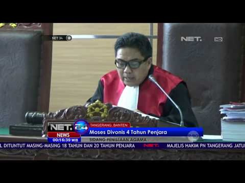 Sidang Penistaan Agama, Pendeta Divonis 4 Tahun Penjara - NET 24