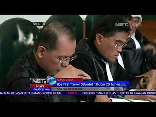 Bos First Travel Dituntut 18 dan 20 Tahun Penjara - NET 24