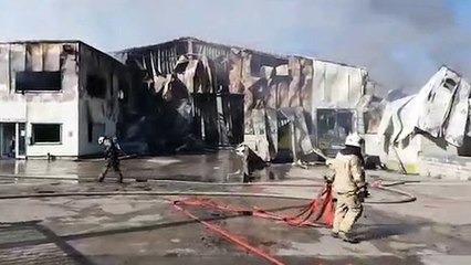 Dour: incendie dans le zoning