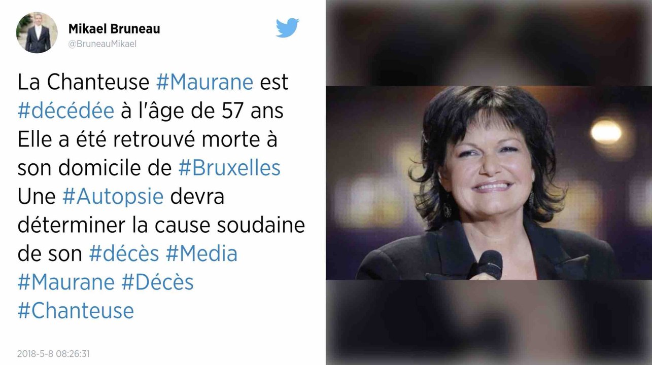 Maurane, la chanteuse belge, retrouvée morte à son domicile
