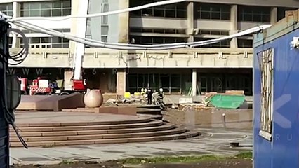 Пожар Дворец спорта им. Ивана Ярыгина - Красноярск