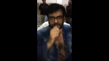 Aamir Liaquat in Police Station with Ripped Clothes