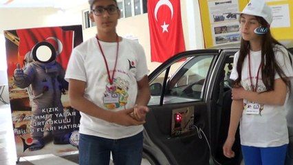 Araçta kilitli kalan çocukları kurtarmak için proje geliştirdiler