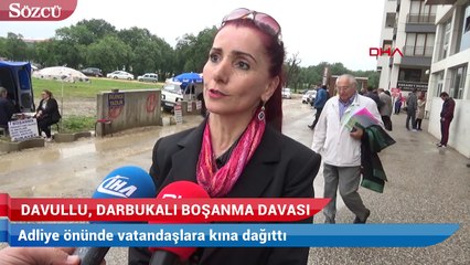 Download Video: Boşanma davası açan kadın, davul ve darbuka çaldırıp oynadı