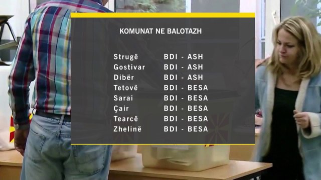 PERBALLJE SHQIPTARESH NE RAUNDIN E DYTE NE MAQEDONI, VOTOJNE TE BURGOSURIT E TE SEMURET LAJM