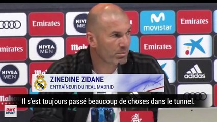 Real : "Aujourd'hui tout se sait", Zidane fâché par les caméras qui filment les tunnels