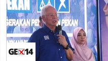 Najib targets 40,000-vote majority for Pekan