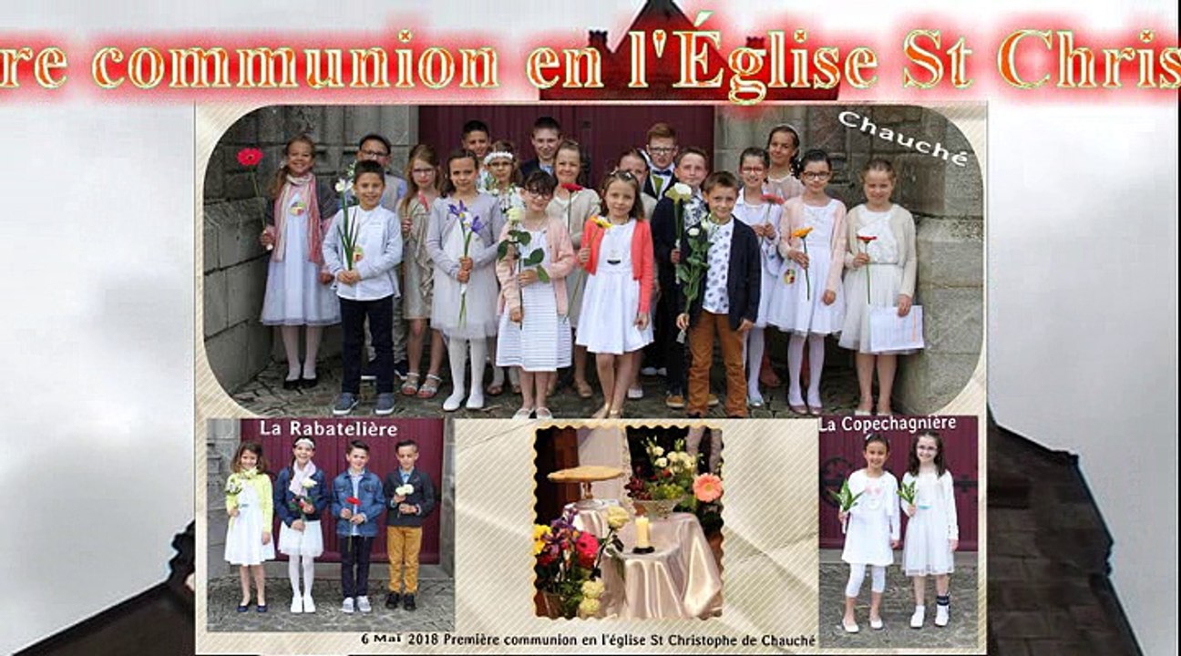 6 Mai 2018 Première communion à Chauché