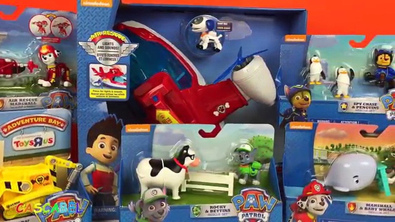 COLECCIONES DE JUGUETES DE RESCATE DE LA PATRULLA CANINA - PAW PATROL CHASE Y MARSHALL Y RUBBLE