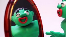 Dame Tu Cosita Dance Alien with Funny Cartoon Hulk and Elsa Wrong Head - Play Doh Stop Motion