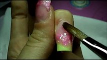 Acrylic Nails Tutorial: Summer inspired with 3D flowers