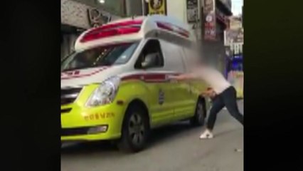 119구급차 훔쳐 질주..."조울증 치료" / YTN