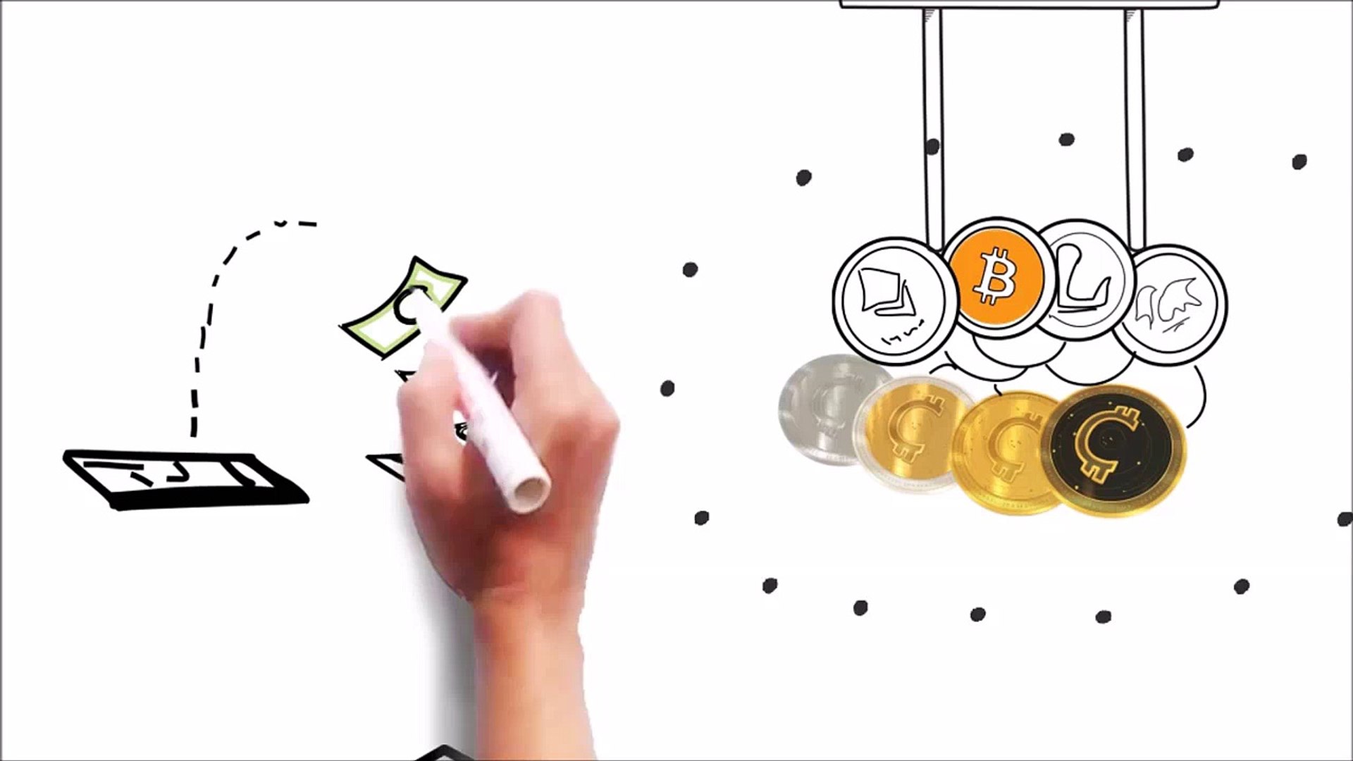 Схема работы криптовалют Counos с блокчейном