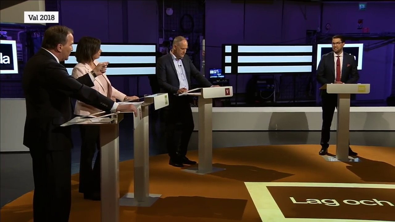 Jimmie Åkesson vs Stefan Löfven om våldtäkter och sexualbrott 2018-05-06