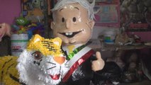 López Obrador, un candidato inspirador para una piñatería mexicana