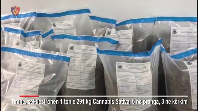 Report TV - Policia e Tiranës dy operacione blic sekuestron 1 ton kanabis