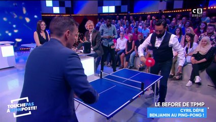 Cyril Hanouna défie Benjamin Castaldi au ping-pong !