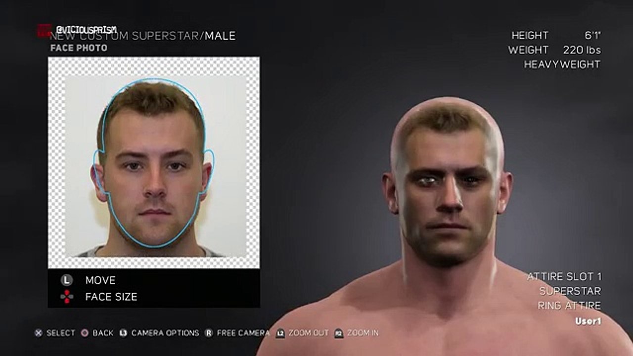 WWE 2K17 CAW Mode - Body Customization