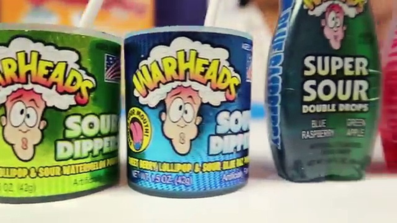 FANTASTIC GYMNASTICS CHALLENGE! Extreme Sour Warheads Candy - Toys AndMe Family Funny Video