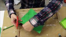DIY: Last Minute Geschenk: Schachtel Geschenkbox falten aus Papier ohne Kleben basteln