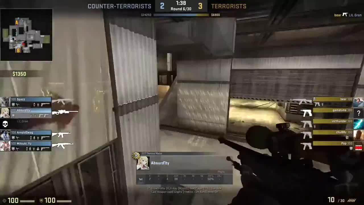 Triple Wallbang Headshot