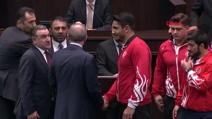 Cumhurbaşkanı Erdoğan, Milli Güreşçileri Kabul Etti