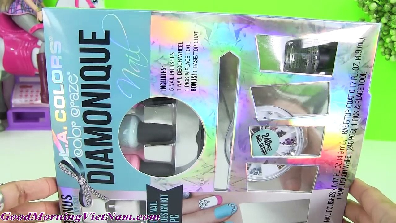 Bộ Sơn Móng Tay Trẻ Em - Trang Trí Mong Tay Bằng Kim Cương Lấp Lánh Kid Toys Nail Polish