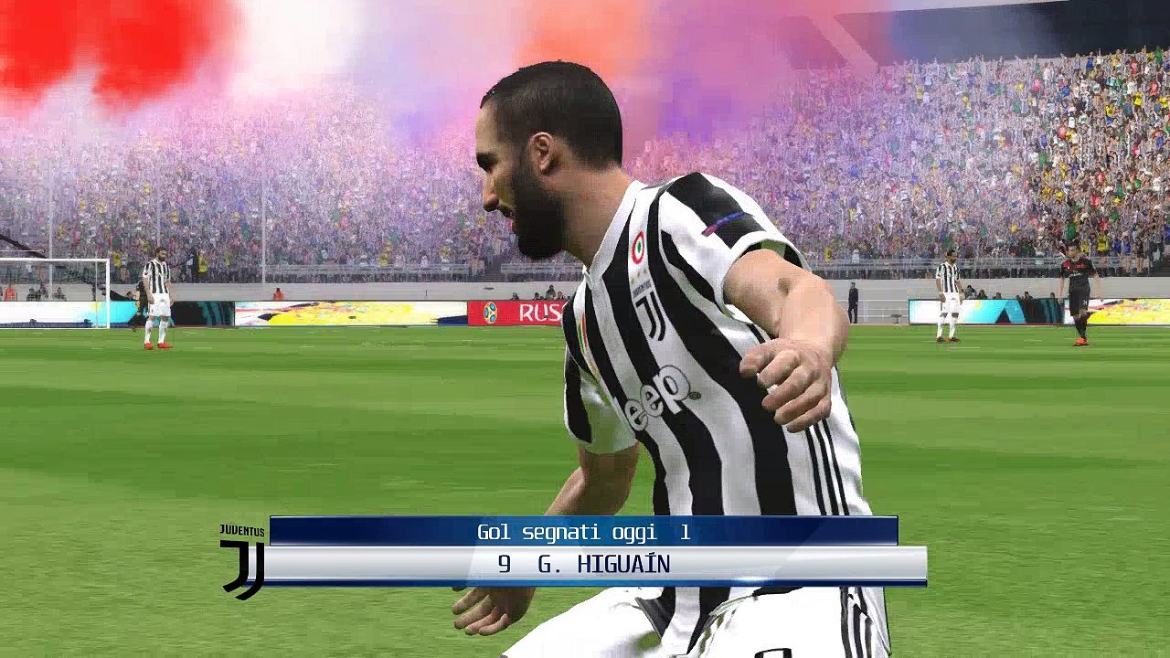 Pes 2018 Juventus vs Milan - Gameplay