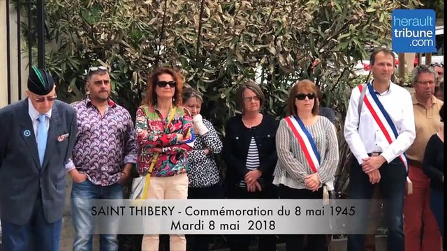SAINT THIBERY - Retour en images sur la commémoration de l'armistice du 8 mai 1945