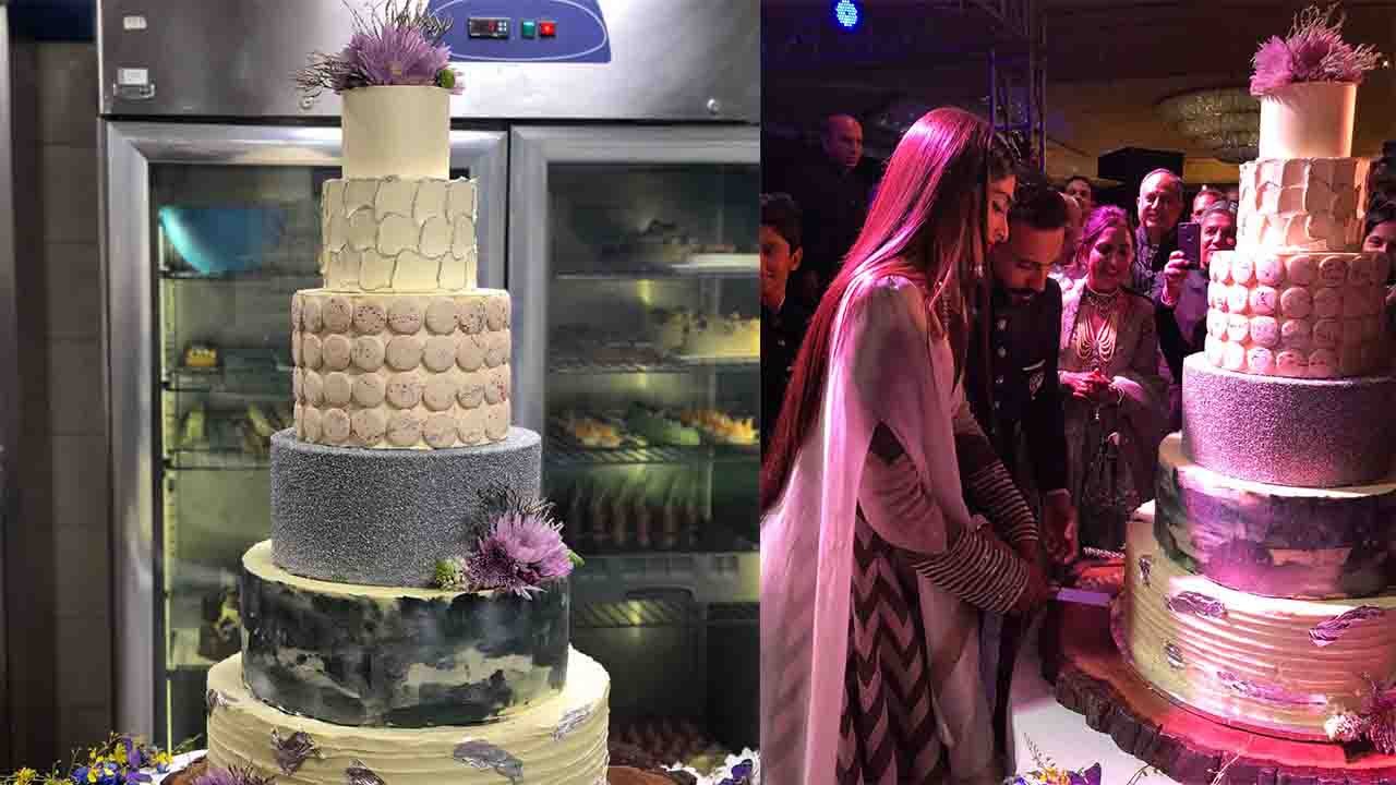 Sonam Kapoor Reception: Sonam- Anand ने Reception Party में काटा Huge cake | वनइंडिया हिन्दी